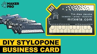 DIY Stylophone Business Card [upl. by Burd]