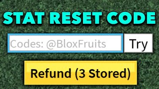 SEPTEMBER ALL STAT RESET codes in 30 seconds Blox Fruits [upl. by Iddo584]