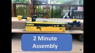 DeWalt Cordless Garden Trimmer Unboxing and Assembly [upl. by Eleahcim]