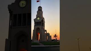 Beautiful Sunset in Bahrain  clock tower foryou sunset foryoupage bahrain [upl. by Taylor454]