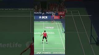 Most uncommon net shot in badminton shorts badminton leechongwei netplay [upl. by Nuriel]