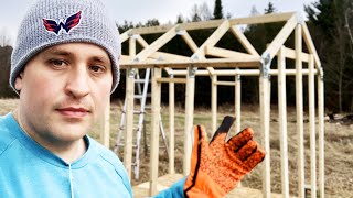 A Shed You Can Build in a Few Hours Timelapse 2x4 Basics EZ Shed Build [upl. by Noyrb]