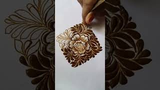 😍🔥Cutwork mehndi design cutwork tutorial mehndi trending shorts youtubeshorts henna [upl. by Ruhl]