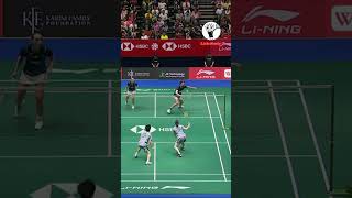 MIXED DOUBLES RALLY Watanabe Higashino against Boje Christiansen [upl. by Akinwahs]