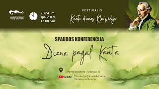 Spaudos konferencija „Diena pagal Kantąquot [upl. by Carver560]