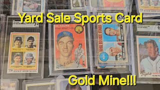 Vintage Sports Cards At Garage Sale Gold Mine [upl. by Brew281]