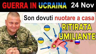 24 Nov Russi Tentato la Traversata SE NE PENTONO IMMEDIATAMENTE  Guerra Ucraina [upl. by Ekyt743]