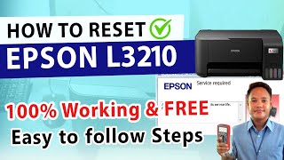 HOW TO RESET EPSON L3210 [upl. by Attennaej]