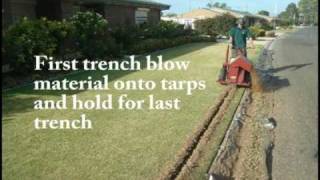 Subsurface Drip and Waste Water Recycling Irrigation Installation with the TRENCHN Edge Trencher [upl. by Aidan]