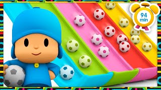 🔢 Learn Numbers with Color Balls amp The Magic Slide 94min Full Episodes VIDEOS amp CARTOONS for KIDS [upl. by Nwadrebma]