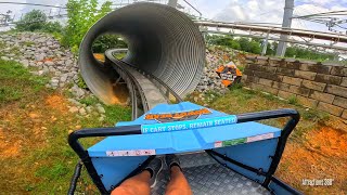 Powered Alpine Coaster  Control Your Own Speed Coaster  Rowdy Bears Smoky Mountain [upl. by Toddie]