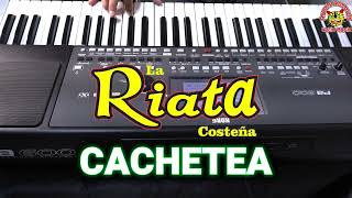 La Riata Costeña Cachetea Tutorial Teclado [upl. by Ylrehc]