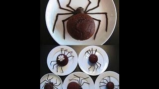 Cupcake ragnoRicetta Halloween facile e veloce [upl. by Wilfrid66]