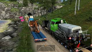 ETS 2 Heavy Cargo  Transporting 61 Tons Locomotive  Kirkenes Quarry Road PROMODS [upl. by Ramak243]