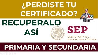 ¿Perdiste tu certificado RECUPERALO ASÍSEP [upl. by Akciret927]