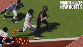 Chicago Bears vs Washington Commanders  Madden NFL 25 Roster Simulation madden24 [upl. by Akemehc911]