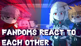 Fandoms react to each other Itadori Yuji  Sukuna  Gacha React  jjk chapter 264 [upl. by Ahsekel]