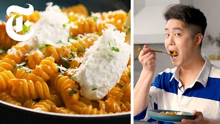 The Sauciest Pasta Alla Vodka in 30 Minutes or Less  Eric Kim  NYT Cooking [upl. by Mohn734]