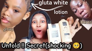 GLUTA WHITE LOTION✨🥺 Shocking ReviewSuitable Serums and Whitening tubesglutawhite [upl. by Gwenni514]