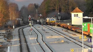 modernisierter Bahnhof Garching an der Alz Betrieb am 1812023 [upl. by Aciretehs]