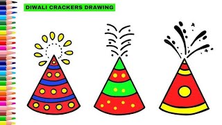 how to drow a crackers drawing and colouring step by step for kids [upl. by Mitchiner]