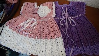 Vestido a crochet talla de 1 a 2 años [upl. by Tobey29]