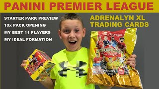 NEW Panini Premier League Football Trading Cards Starter Pack Preview amp Adrenalin XL Pack Opening [upl. by Nahta]