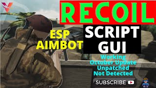 Recoil Script Aimbot  ESP Roblox Working GUI  Roblox [upl. by Taub]