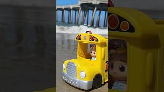 The Wheels on the BEACH BUS 🌴 CoComelon TOYS in Real Life cocomelon shorts [upl. by Sharl]