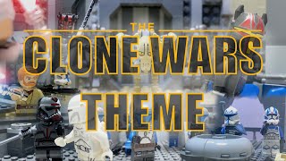 The Clone Wars Opening Theme Cover Lego Star Wars Stop Motion [upl. by Alpert405]