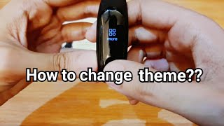 How to change m3 smart band theme  wallpaper  M3 smart band  M3 smart watch  Mi band [upl. by Aryahay288]