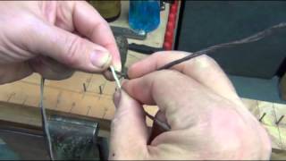 How to make a Flemish twist bow string part 1wmv [upl. by Htieh]