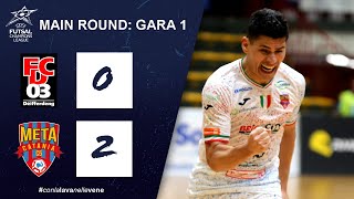 Differdange VS Meta Catania 02 Highlights UEFA Futsal Champions LeagueMain Round Gara 1 [upl. by Mignon]