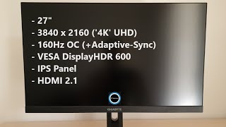 Gigabyte M27U Review  Budget 160Hz 4K UHD Performer [upl. by Blinny236]