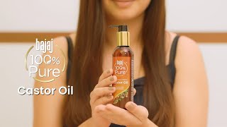 Bajaj 100 Pure Castor Oil  For Hair amp Skin [upl. by Rus]