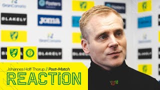 REACTION  Norwich City 02 Bristol City  Johannes Hoff Thorup [upl. by Aihsiyt756]