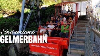 Gelmerbahn Mountain Roller Coaster Grimselwelt Switzerland  4K 60fps Video [upl. by Behka]