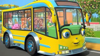 Wheels On The Bus Street Bus  More Vehicles Songs for Children [upl. by Ocramed]