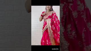 Karva chauth special sareeviral saree designytshorts [upl. by Rexanne664]