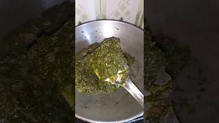 Mix saag fry recipe saag short ytshorts winterrecipe easytocook viralrecipe [upl. by Reisfield736]