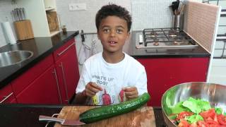 KOKEN MET SHANE KLUIVERT  AFLEVERING  4 GROENE SALADE [upl. by Eustasius232]