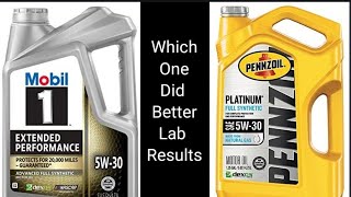 Mobil 1 Advanced Vs Pennzoil Platinum Ultra With Lab Results Lets see what was better [upl. by Ludewig]