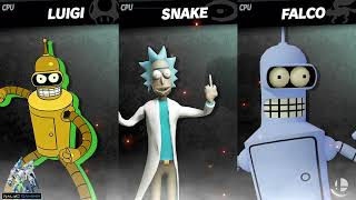 Golden bender vs Rick Sanchez vs Bender [upl. by Garret]