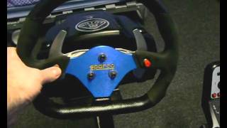 Logitech G25 Modified with a Sparco Steering Wheels amp Gear Knob [upl. by Ortiz616]