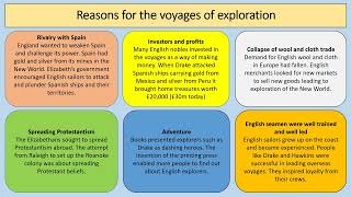 AQA GCSE History  Elizabethan England 15681603  Elizabethan Exploration [upl. by Lettig]