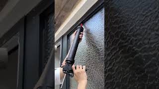 You can do it How to caulk window glasshomeimprovement windowinstallation windowglass [upl. by Yacano]