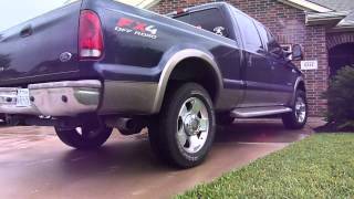 2006 f250 King Ranch 60 Powerstroke Straight Pipe [upl. by Lokkin]