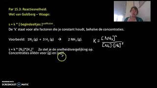 par 153 reactiesnelheid en snelheidsbepalende stap [upl. by Woodall]