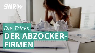 Die Tricks der AbzockerFirmen  Die Tricks SWR amp NDR [upl. by Giacobo162]