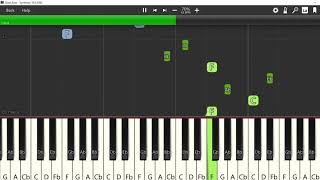 Glass Eyes Radiohead Piano Tutorial MIDI Synthesia [upl. by Htebezile816]